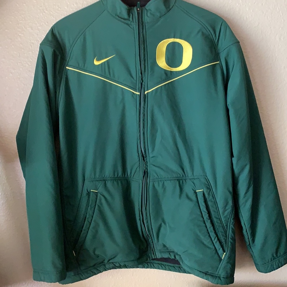 Green U of O Ducks Fleece Lined Jacket